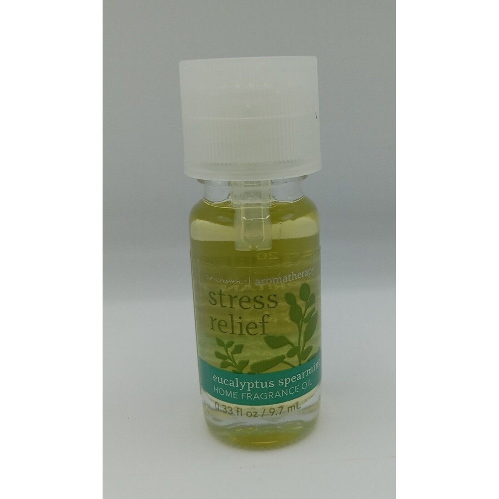 Bath & Body Works Stress Relief Home Fragrance Oil Eucalyptus Spearmint .33oz